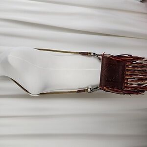 Free People Foreverly Fringe Boho Leather Crossbody Bag